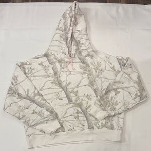 DAIRY BOY WHITE WOODLAND CAMO HOODIE SIZE XL